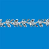 Strassz szalag - SILVER